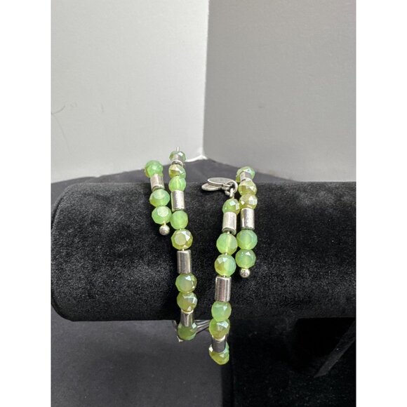 ALEX AND ANI Alex And Ani Vintage Sixty-Six Spiked Rock & Raw Energy Expandable Beaded Stretc